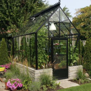 8'x12' Cape Cod Greenhouse by Cross Country with single glass glazing