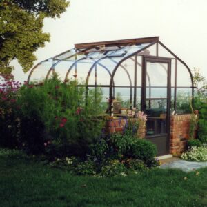 Pacific Greenhouse by Cross Country in 8'x8' size with glass glazing