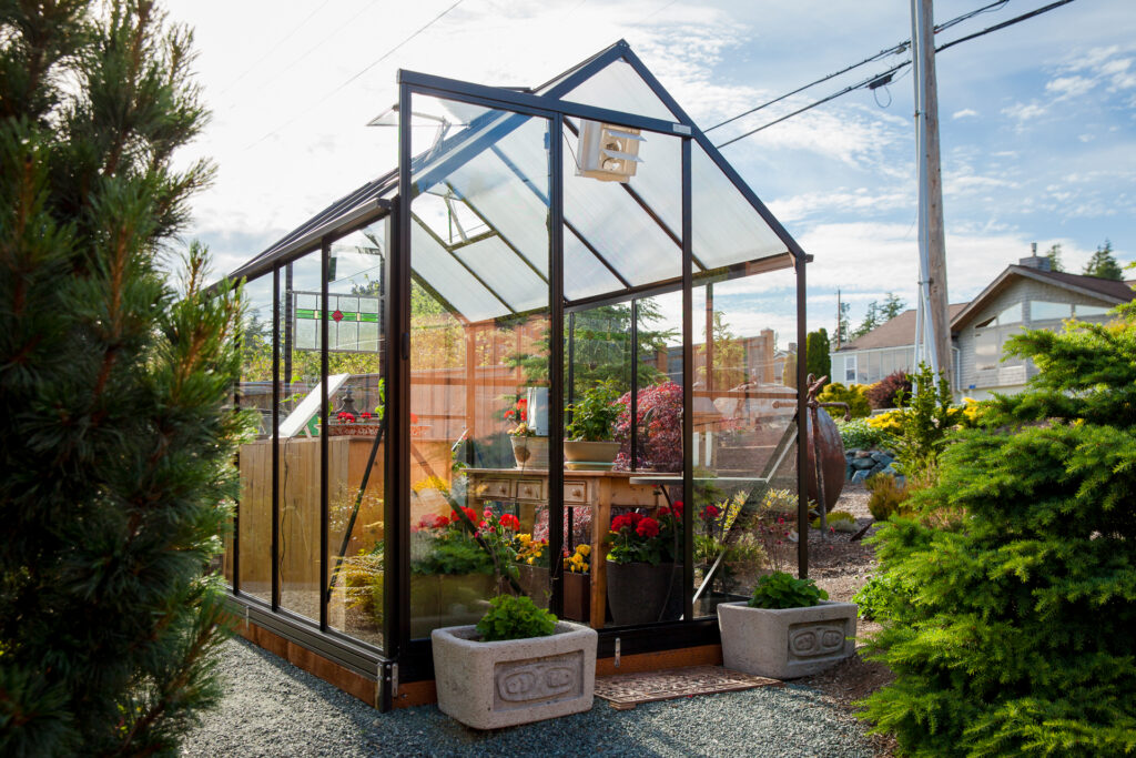 Charley's 6x10 Winter Gardenz aluminum frames greenhouse