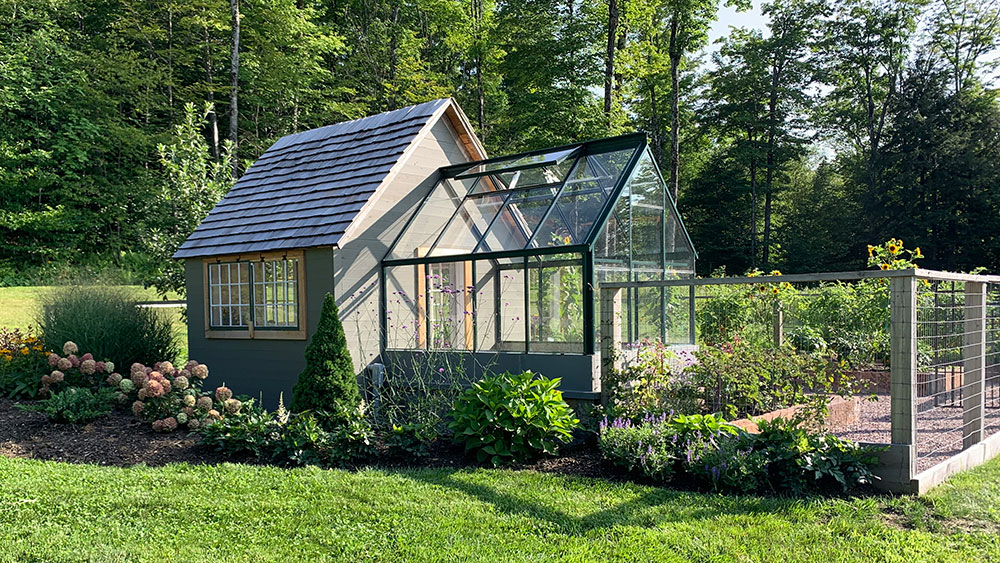 Cross Country Cottage Gable Attached Greenhouse